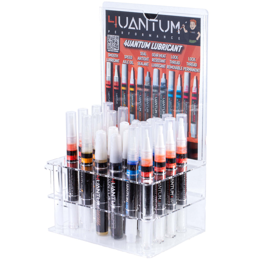 4UAD SmartAirsoft COMPLETE Acrylic Display Kit for 4uantum Performance Airsoft Lubricant Pens