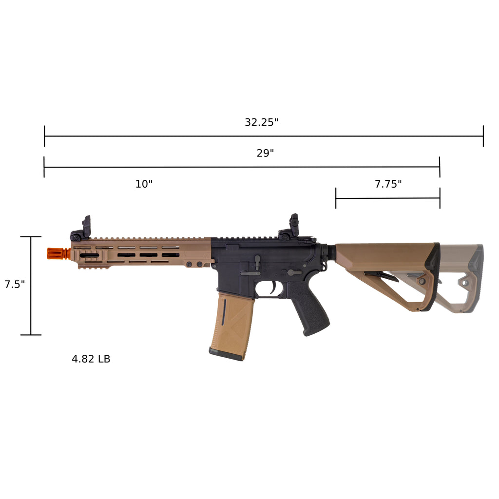 ARCTURUS LWT MK-I CQB 10" AEG SPORT Black-Tan Starter Pack ARC SE®