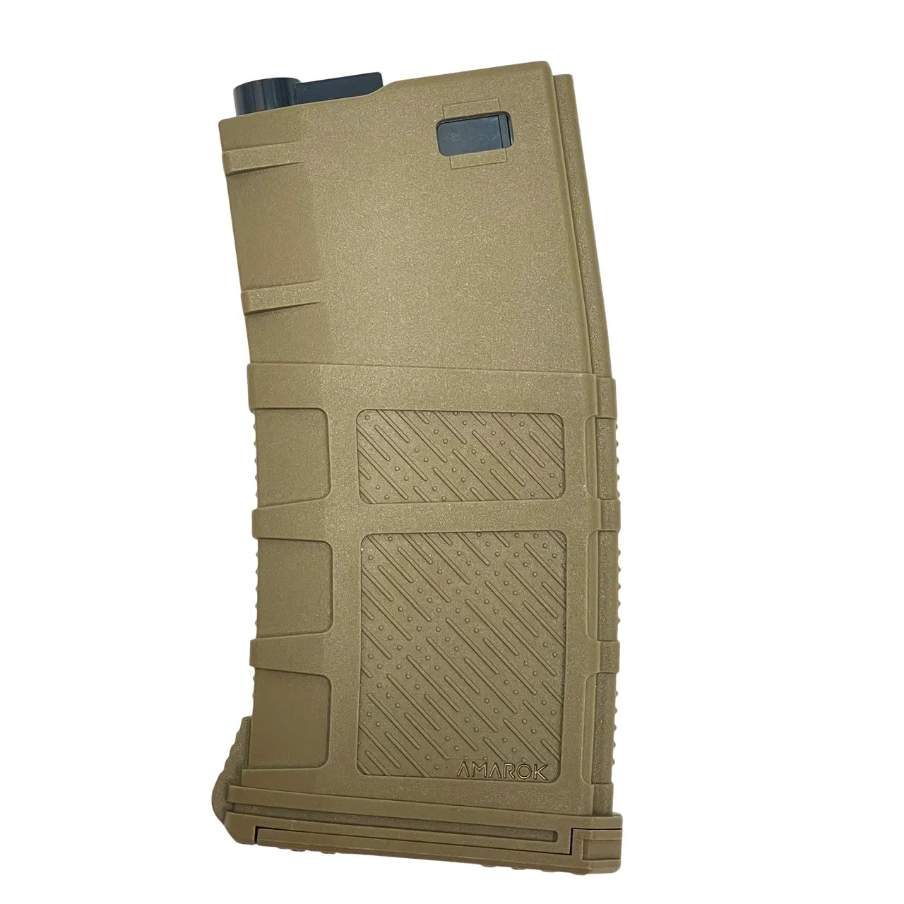 Amarok AM190 M series - 190 rounds Fast Feed Mid Cap Magazine - Type A2 - FDE Cover + Solid Black top