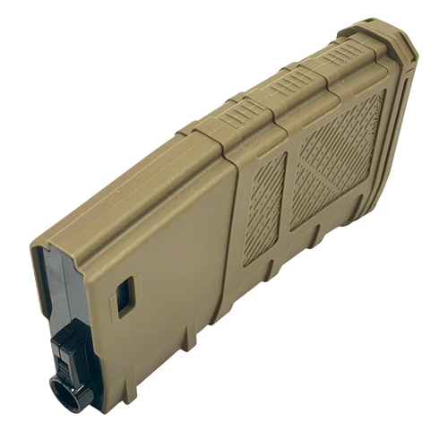 Amarok AM190 M series - 190 rounds Fast Feed Mid Cap Magazine - Type A2 - FDE Cover + Solid Black top