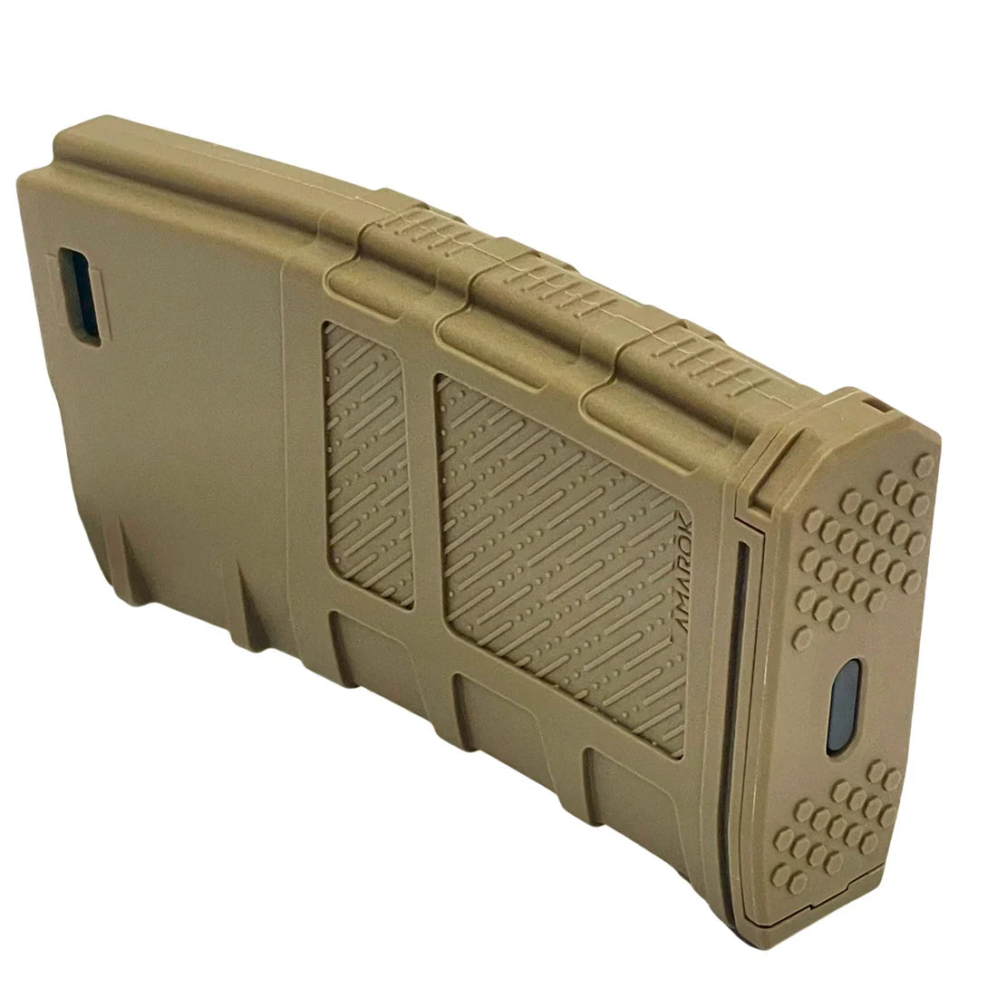 Amarok AM190 M series - 190 rounds Fast Feed Mid Cap Magazine - Type A2 - FDE Cover + Solid Black top