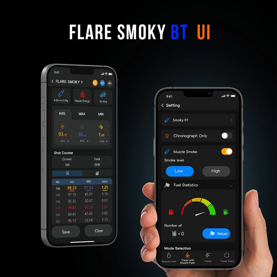 E-Shooter MASTER x SILO - Flare Smoky BT Tracer Unit