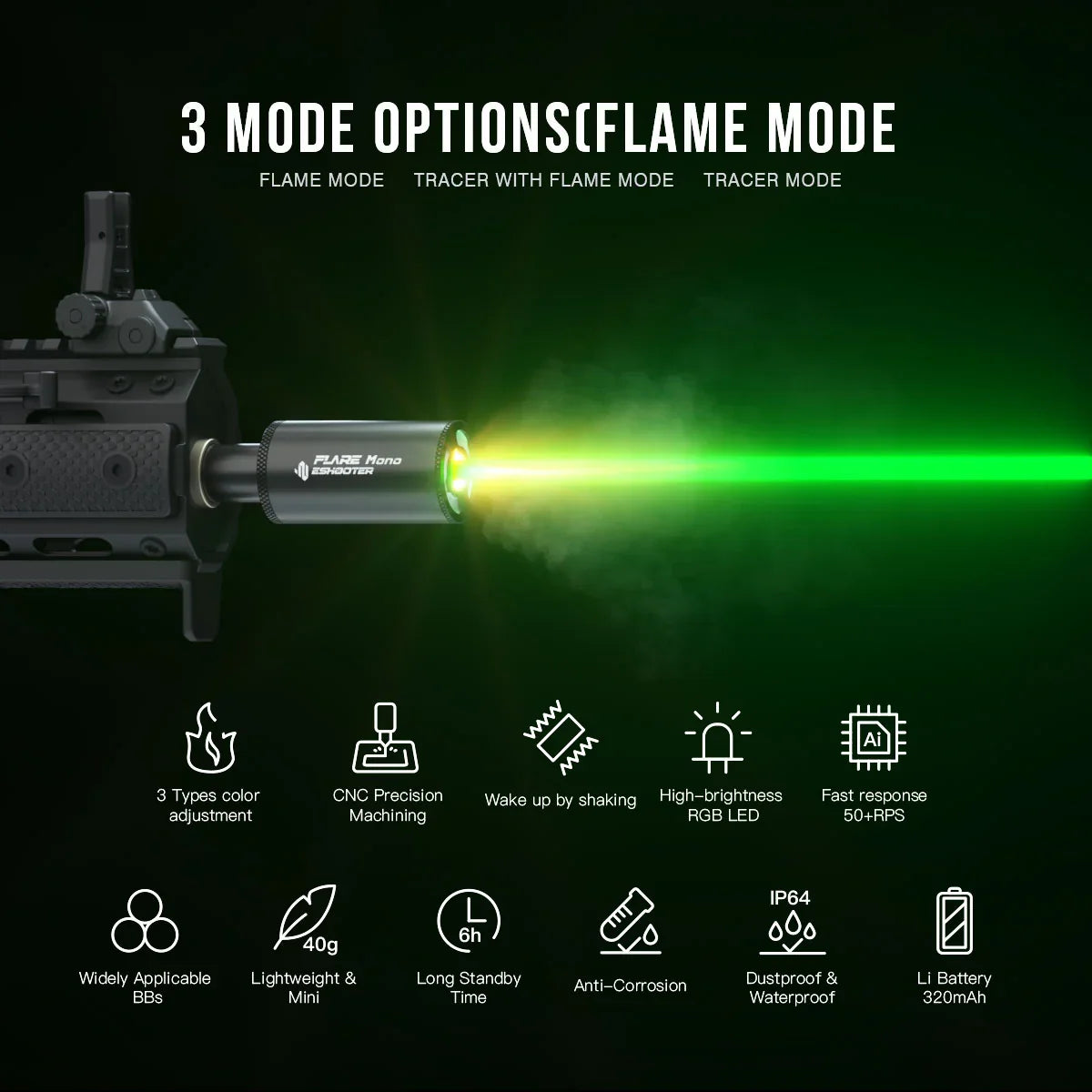 Eshooter Flare Mono Tracer Unit