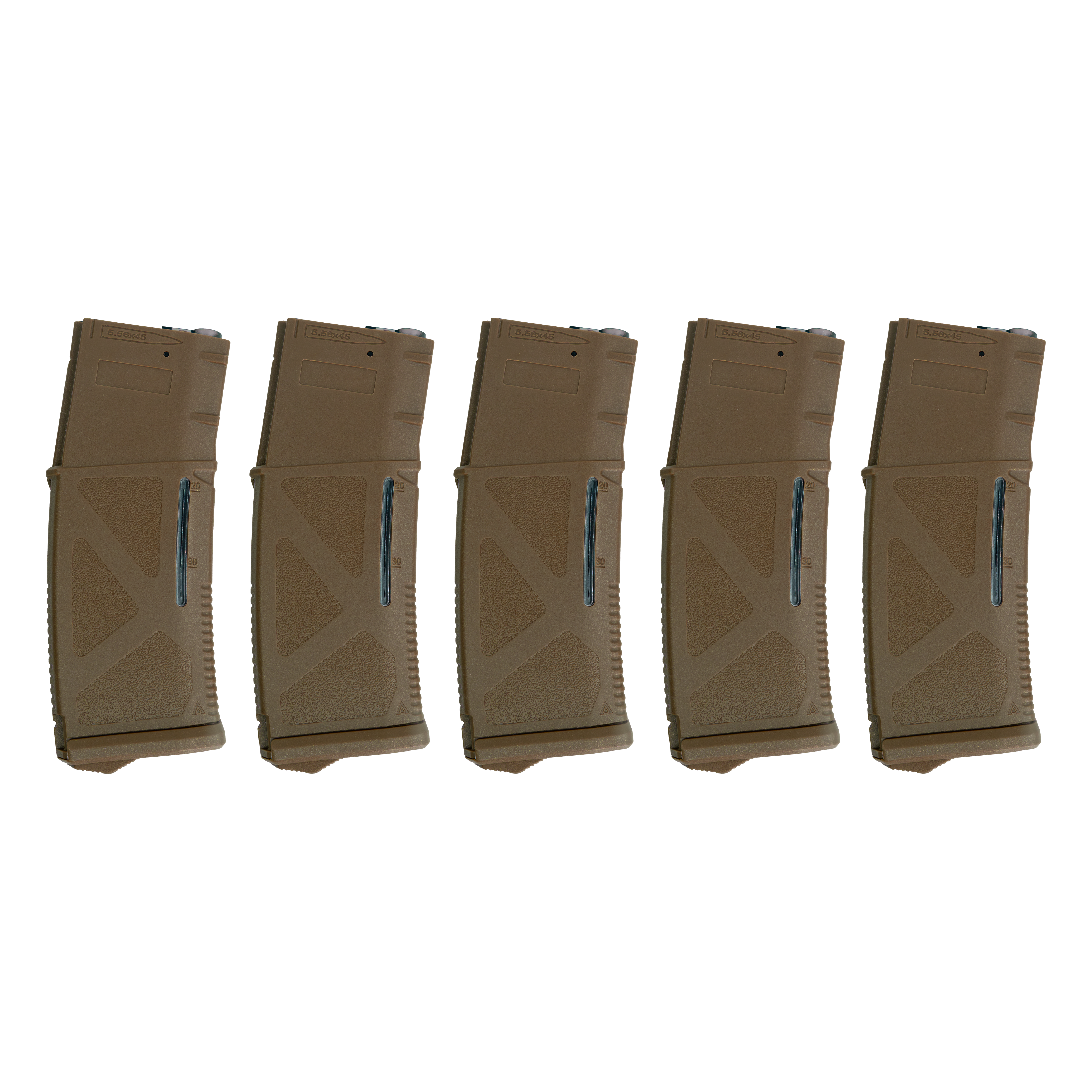 ARCTURUS AR MOD1 M4/M16 200Rds Mid-Cap Windowed EMM Magazine FDE [5-PACK]