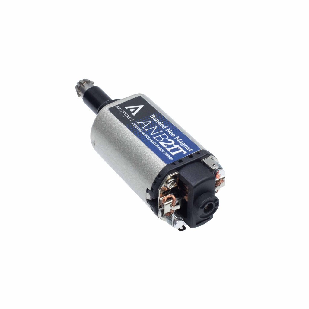 High Torque 25K Neodymium Motor 21T w/ MIM Steel Pinion Gear - O Type / Long