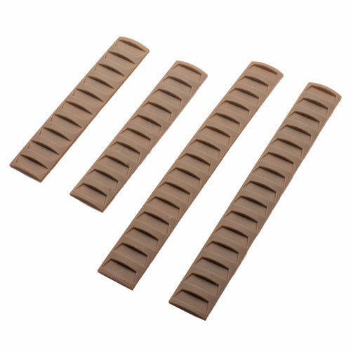 Amarok M-Lok Rail Cover - FDE Color Type A: 2pcs Long(3 panels) +2pcs short(2 panels)