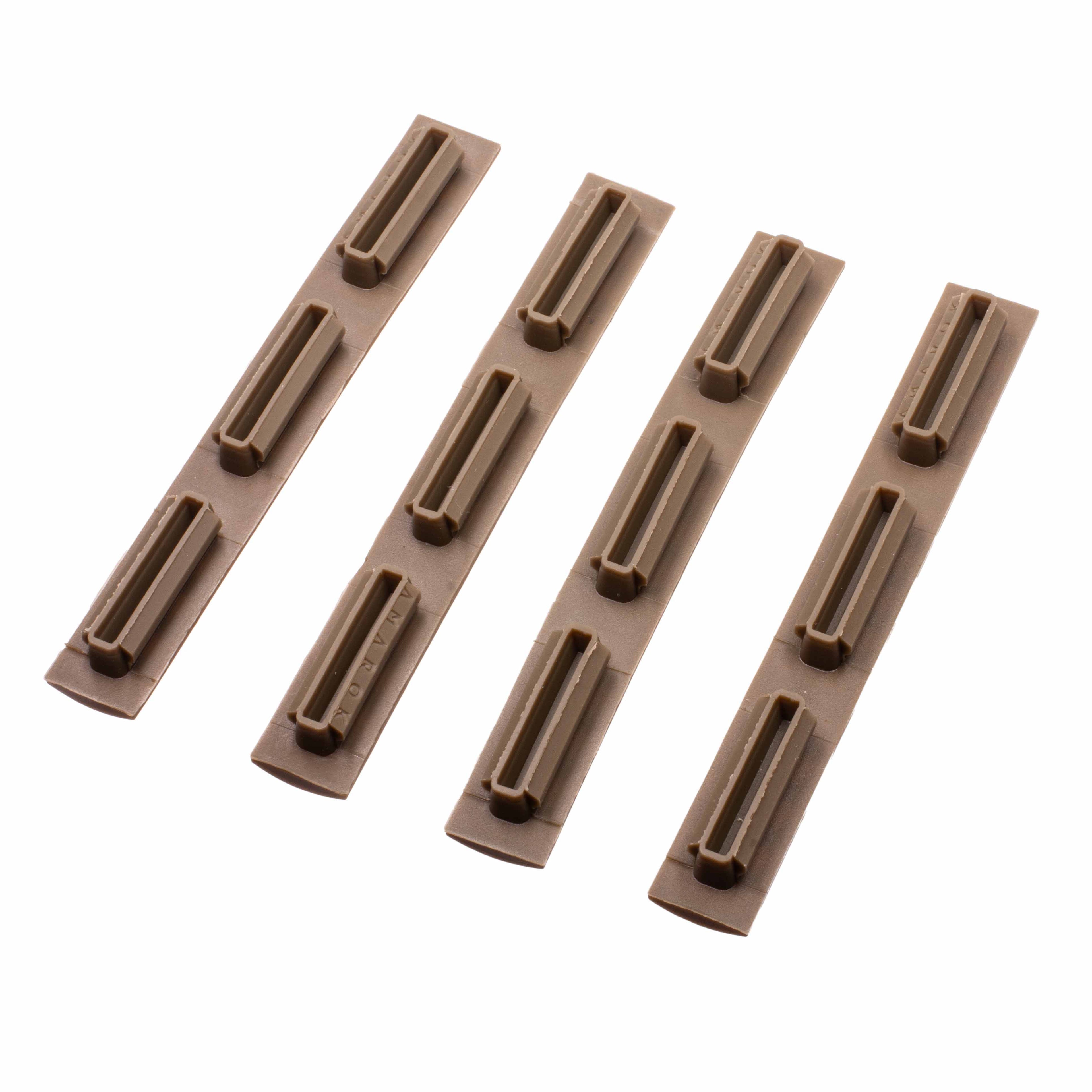 Amarok M-Lok Rail Cover FDE Type B: 4pcs Long (3 panels)