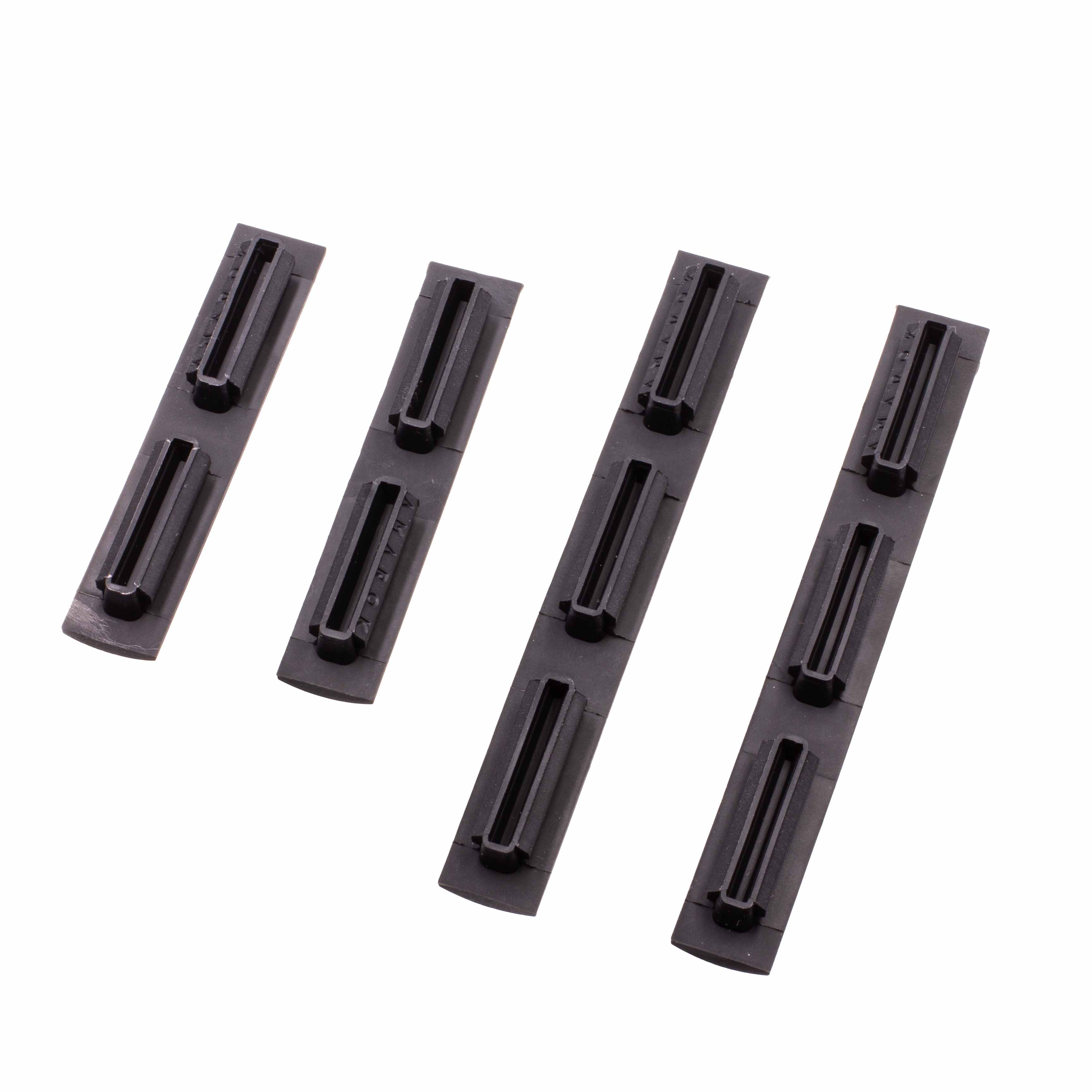 Amarok M-Lok Rail Cover - Black Color Type A: 2pcs Long(3 panels) +2pcs short(2 panels)