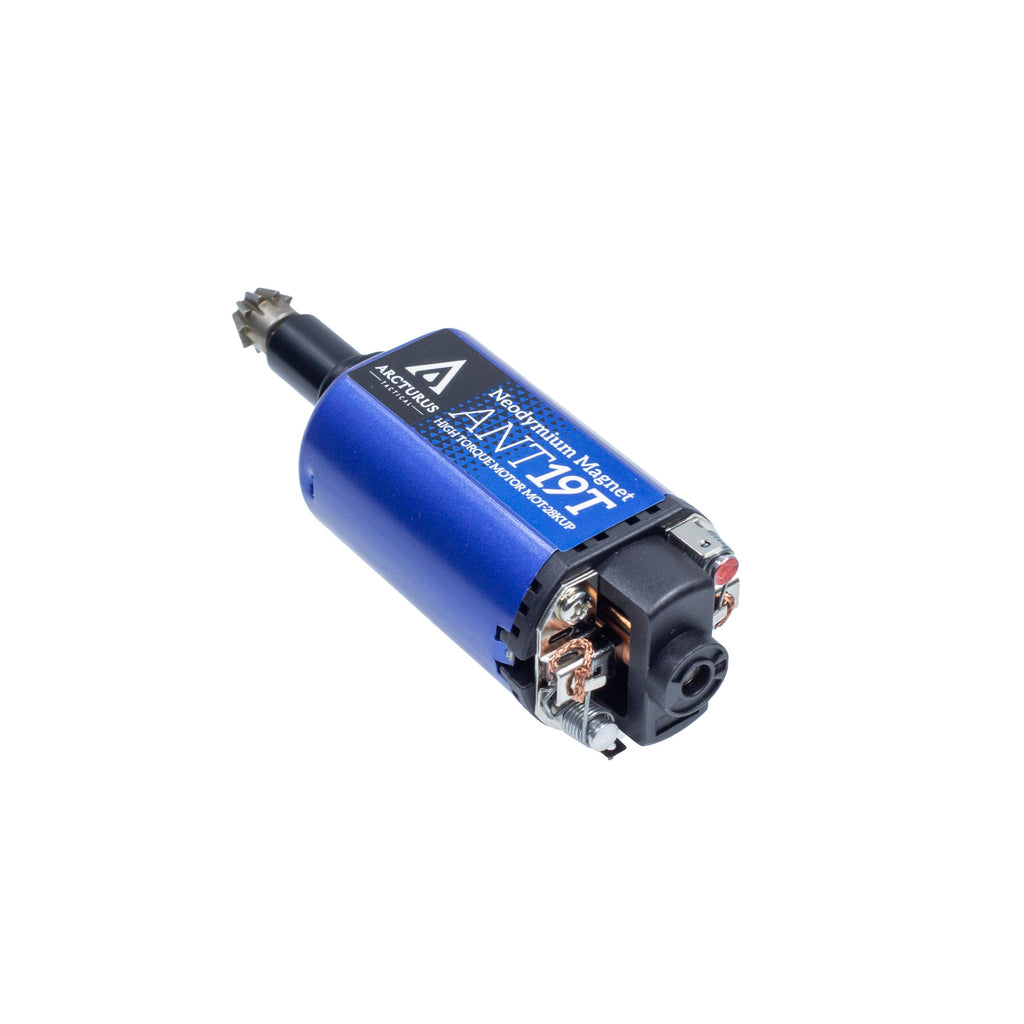 High Torque 28K Neodymium Motor 19T w/ MIM Steel Pinion Gear - O Type / Long