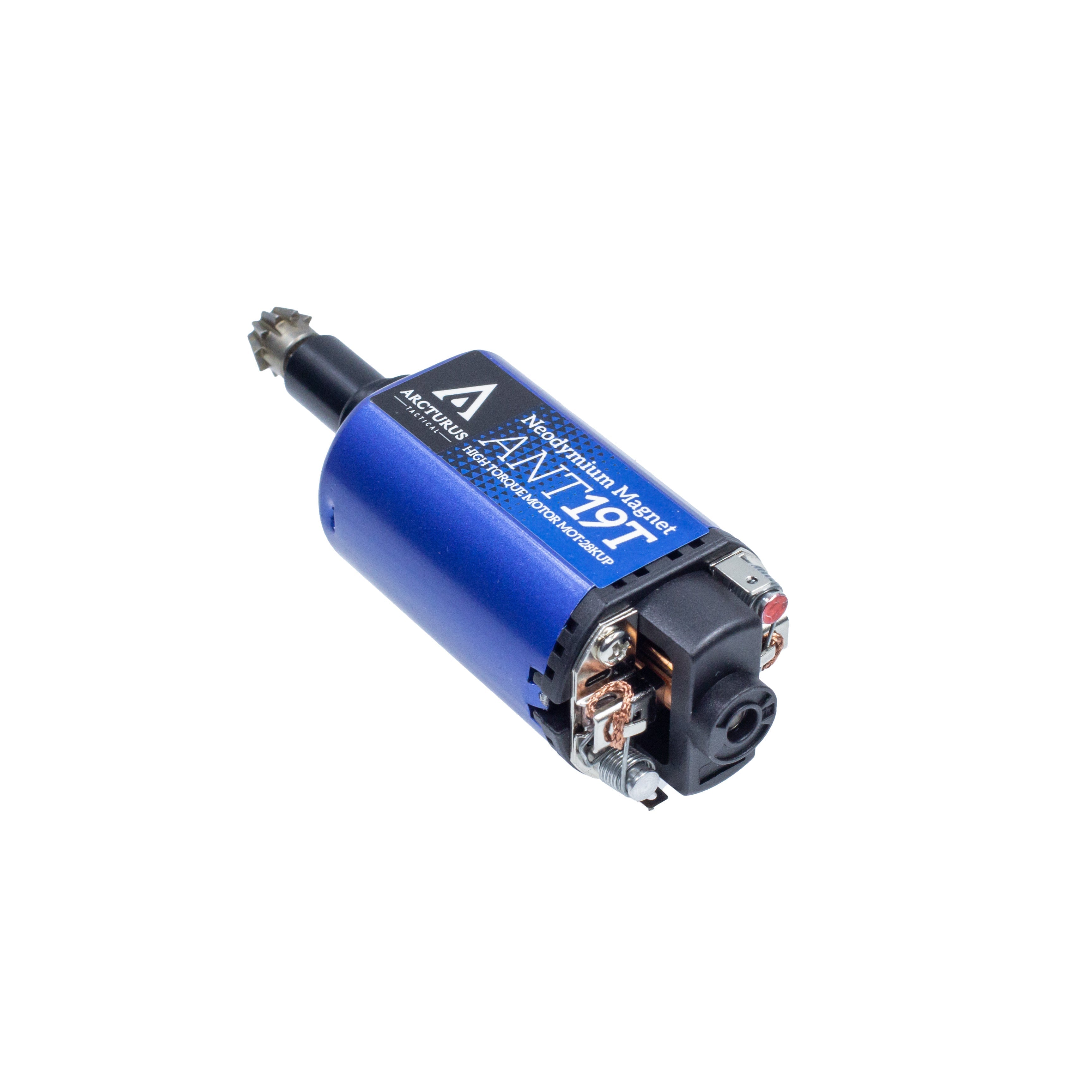 High Torque 28K Neodymium Motor 19T w/ MIM Steel Pinion Gear - O Type / Long