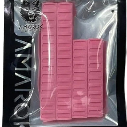 Amarok M-Lok Rail Cover - PINK Color Type A: 2pcs Long(3 panels) +2pcs short(2 panels)