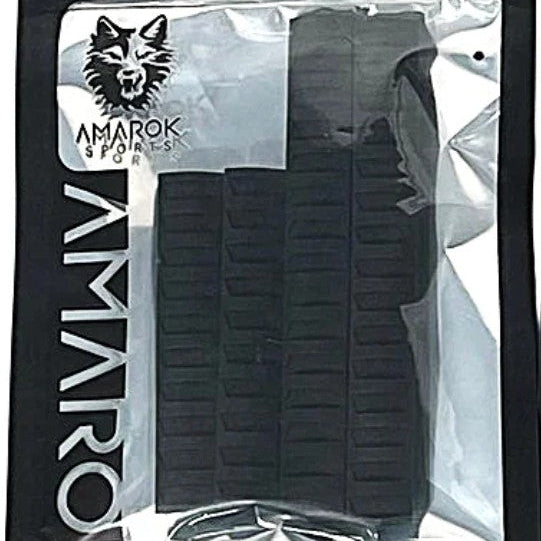 Amarok M-Lok Rail Cover - Black Color Type A: 2pcs Long(3 panels) +2pcs short(2 panels)
