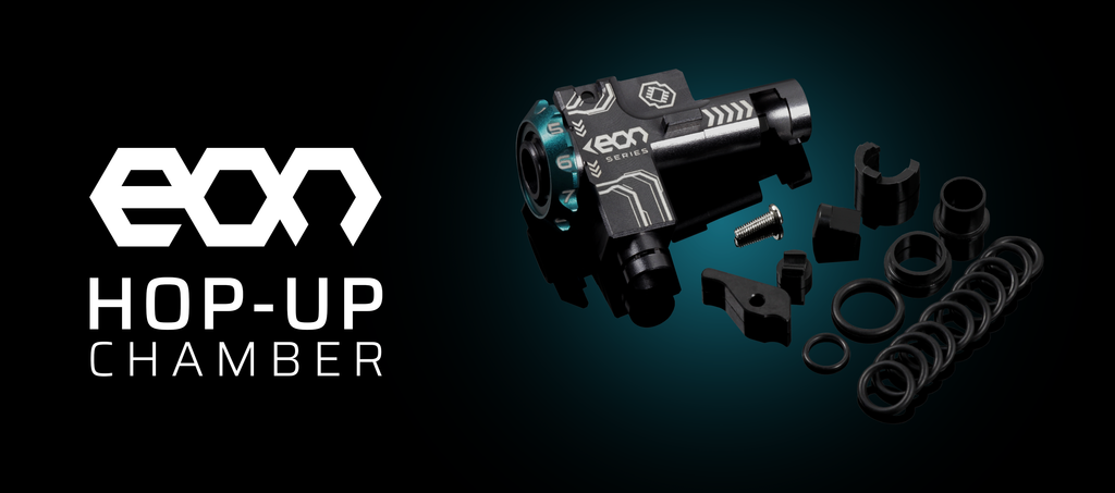 EON Hop-Up Chamber - Titanium housing + Red rotary dial